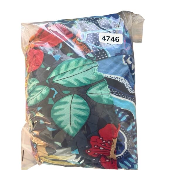 New Direction Patchwork Maxi Tiered Skirt Boho Artsy Hippie Gypsy L - Picture 3 of 3